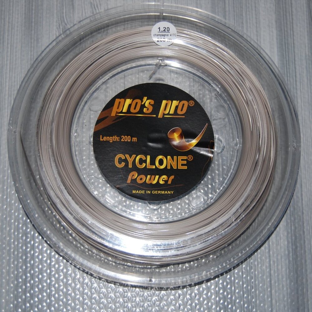 PRO'S PRO Cyclone Power Co-polyester Tennis String Reel 660 F 200 M Gauge 1.20